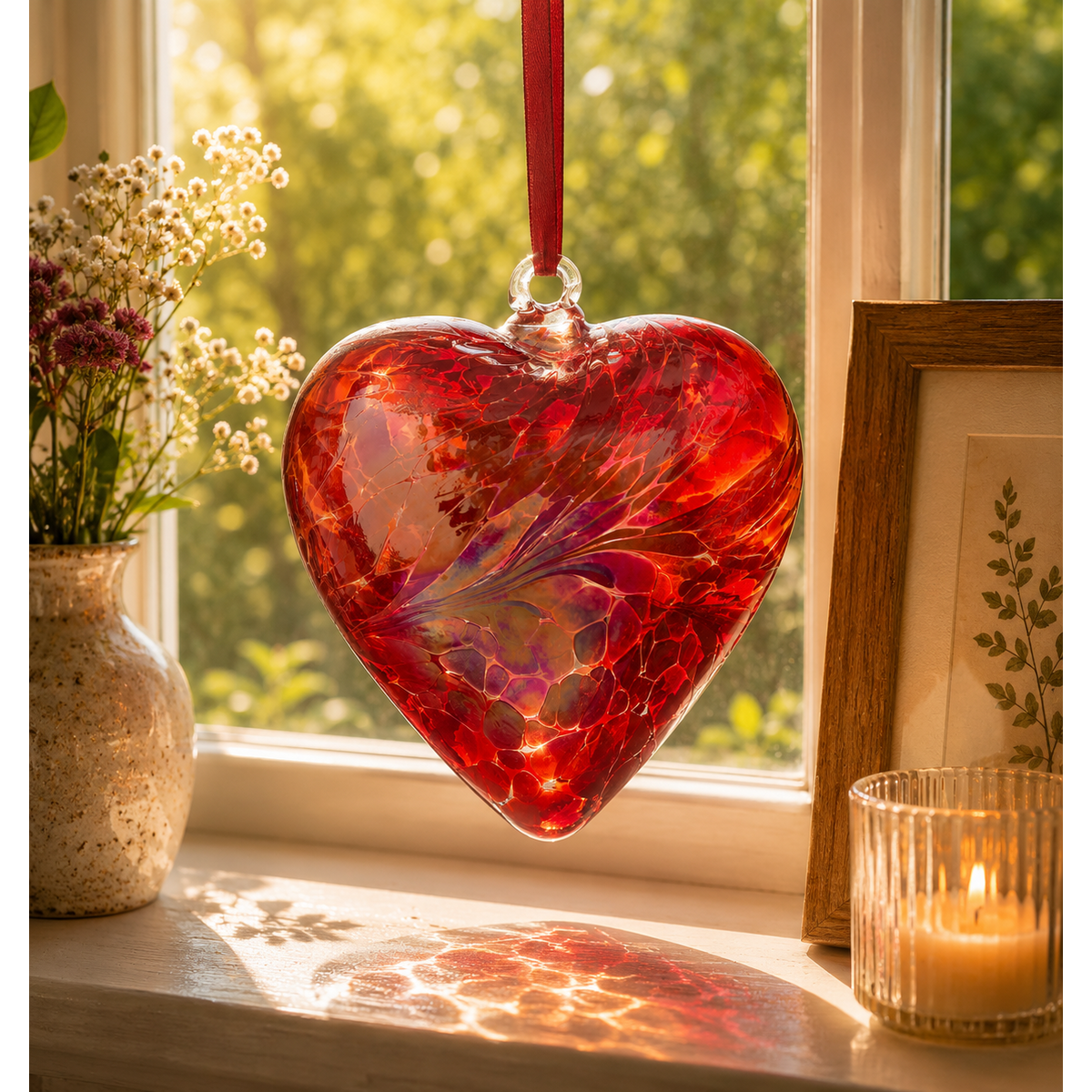 Coeur Amitié 8cm - Rouge