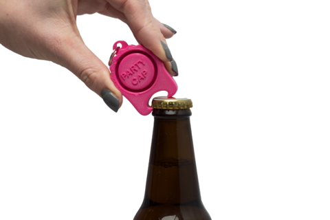 PartyCap with opener universal festival cap | Pink