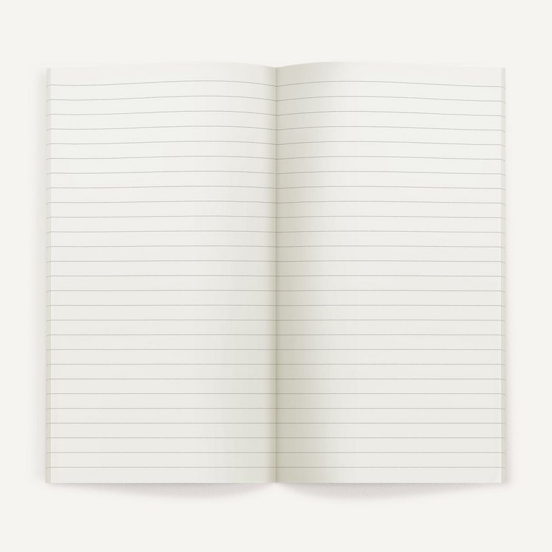 Zero-Waste Notebook RULED — Salt Color