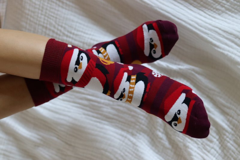 Christmas Penguins Socks