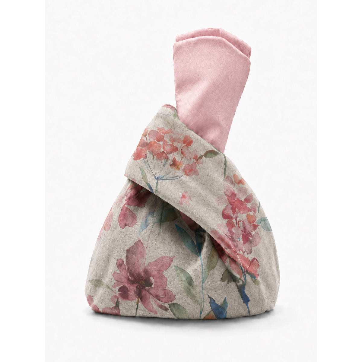 Floral Japanese Russet knot bag