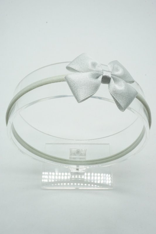 Cerchietto in nylon satinato metallizzato regular mini