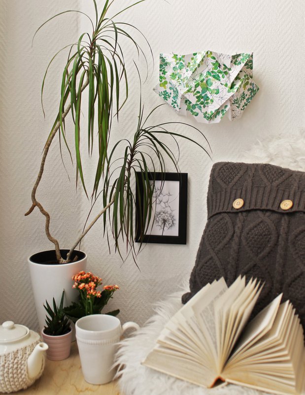 Lámpara de pared Paper Origami - Motivo Primavera