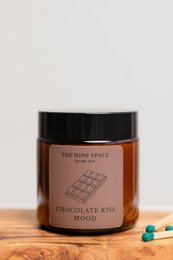 EDIZIONE LIMITATA - Candela d'atmosfera CHOCOLATE KISS - Mini in vetro marrone