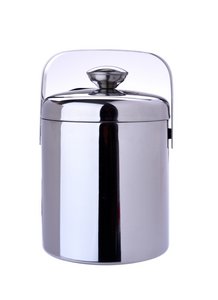 LAGUIOLE BAC A GLACON - ICE BUCKET WITH TONG INSERTED IN TOP