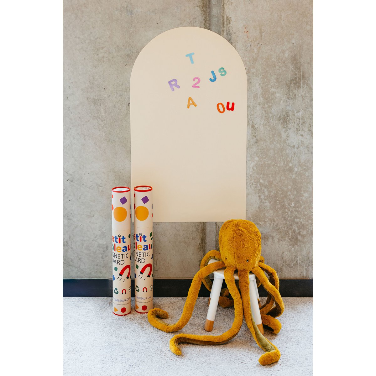 Pizarra magnética para niños - Arche - Beige