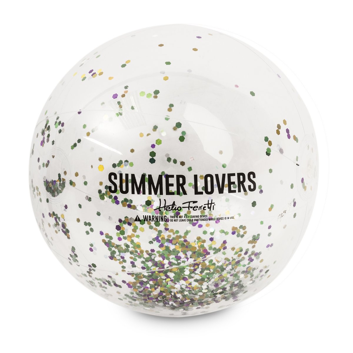 PELOTA DE PLAYA GLITTER HF