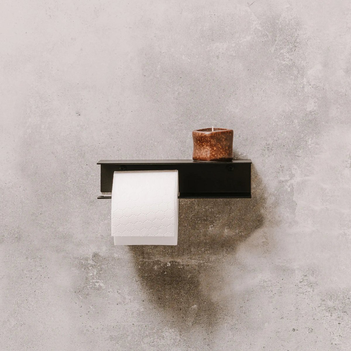 Portarrollos Bari – accesorios baño moderno con estante
