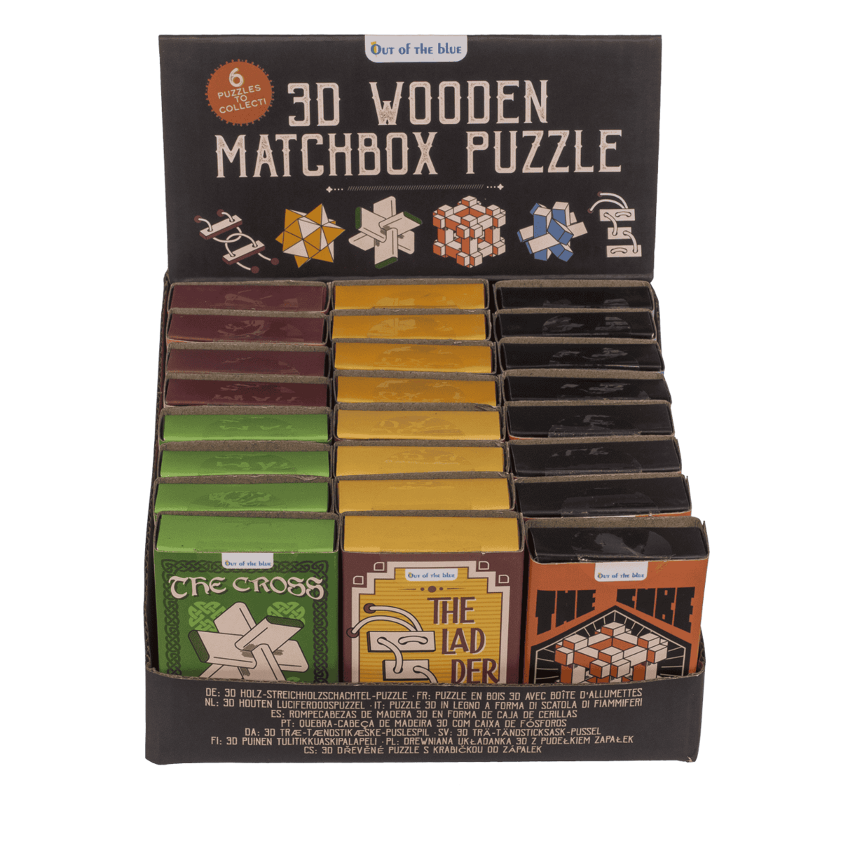 3D Wooden match box puzzle,