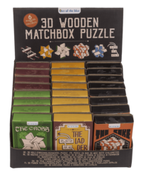 3D Wooden match box puzzle,