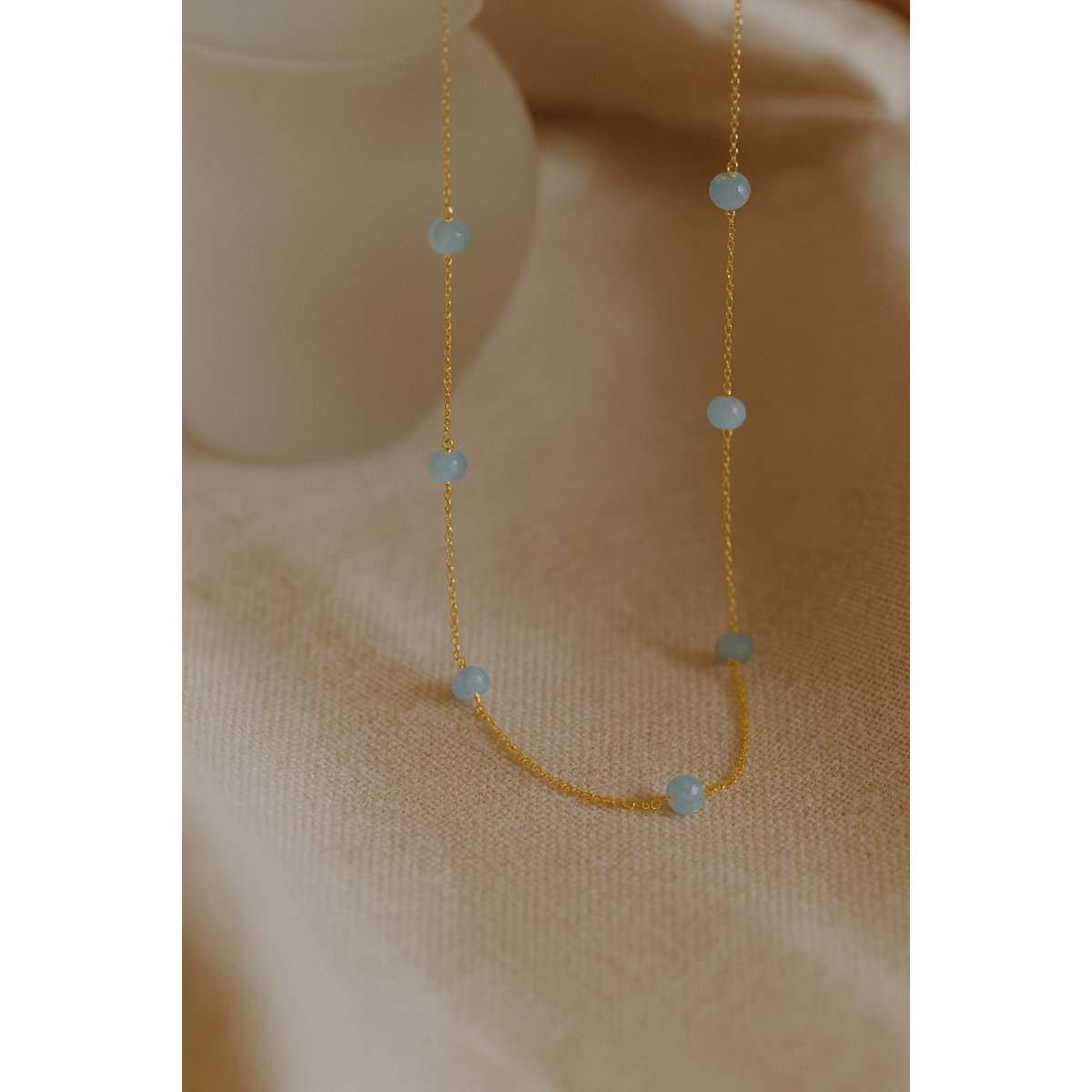 Nora necklace aqua