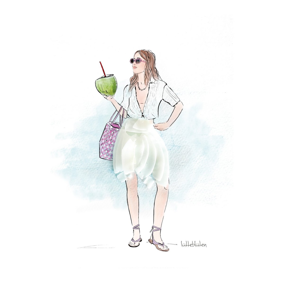Kort med konvolut | Piña Colada