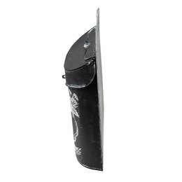 Letterbox 26x10x35 cm sort jernblomster vægpostkasse