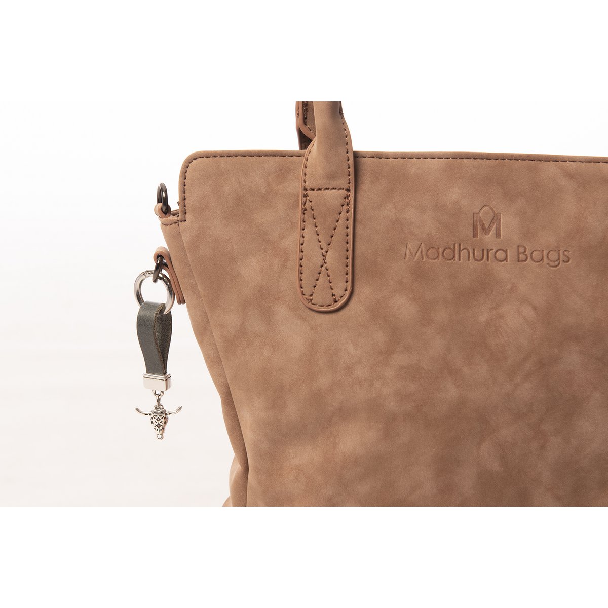 hand/shoulder bag dark brown curvy
