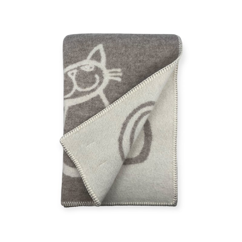 Legende kat plaid - 100% nz uld