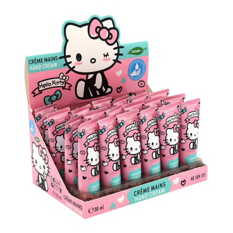 😍hello kitty, parfümierende Feuchtigkeitscreme, Düfte, Erdbeeren, Veganer, Flüssigkeitszufuhr, Kind, Junior, 30 ml, pass auf dich auf