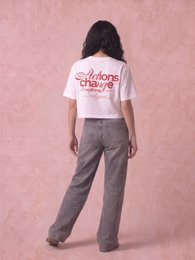 T-shirt Cropped Donna Change Bianca