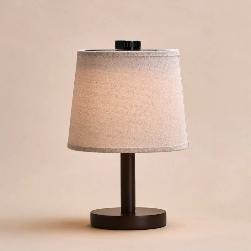 Rover dunkelbraune wiederaufladbare Holzlampe