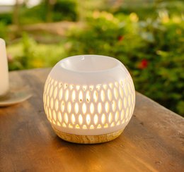 Céramy Series Parfumebrænder – Trellis – Lakeret keramisk lysestage – Spredning af duftvoks, æteriske olier – Dekorativ gaveidé