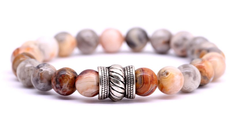 Bali Set Crazy Agate x Brown Tiger Eye