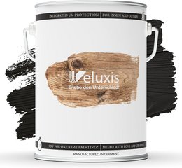 Veluxis® Hochwertige Holzlasur für Innen und Außen - 2,5 Liter, seidenglänzend, lösemittelfrei und UV-stabil, wetterfest - Made in Germany (Kiefer)