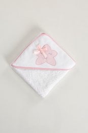 Star w/ Bow Printed Baby Towel 80cm x 80cm