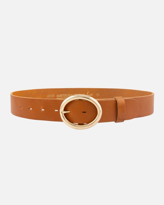 MADE TO ORDER Calvin | Vintage Round Buckle Leather Belt