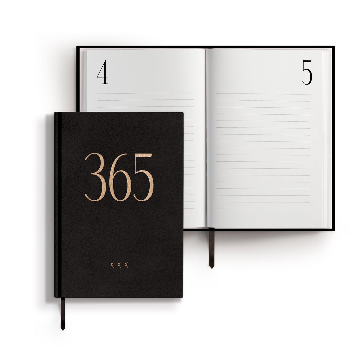 Notitieboekje / Agenda 365 | A5 | Zwart