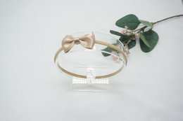 Nylon haarband satijnen strik