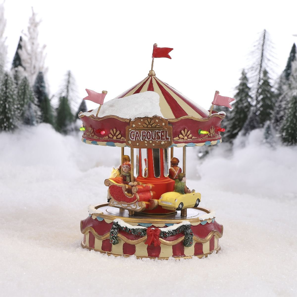 Miniatura del villaggio di Natale Luville Originals Rosso