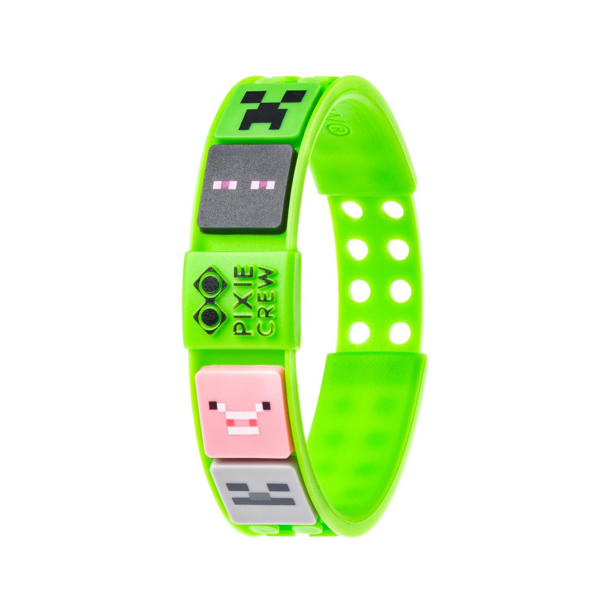 Silicone bracelet PIXIE CREW Minecraft Minecraft characters, green