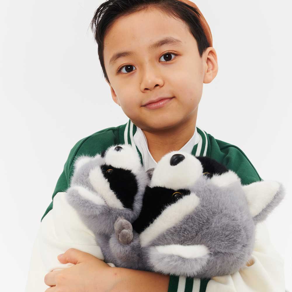 Plush toy, The Softest, Raccoon (38cm and 58cm)
