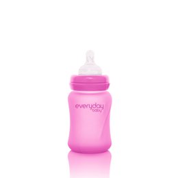 BOTTLE GLASS 150ML HEAT SENSING PINK