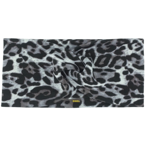 Twist Headband - Leo Grey, Ponte Jersey