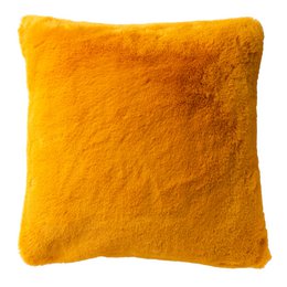 Dutch Decor ZAYA - Cushion 60x60 cm - Faux fur look - Extra large - Golden Glow - Yellow