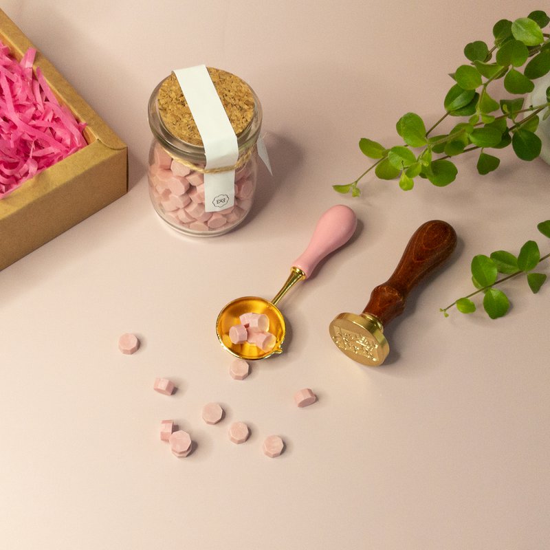 Wax Seal Starter Set - Cuchara y sello - Bestseller, Vintage, Sello de sobre, Papelería, Pasatiempos