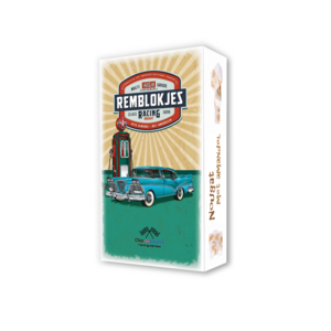 Doosje remblokjes blauwe oldtimer 16 single verpakte nougat