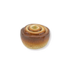 Candle Holder - Cinnamon Bun - Brown -11x11x6,5cm