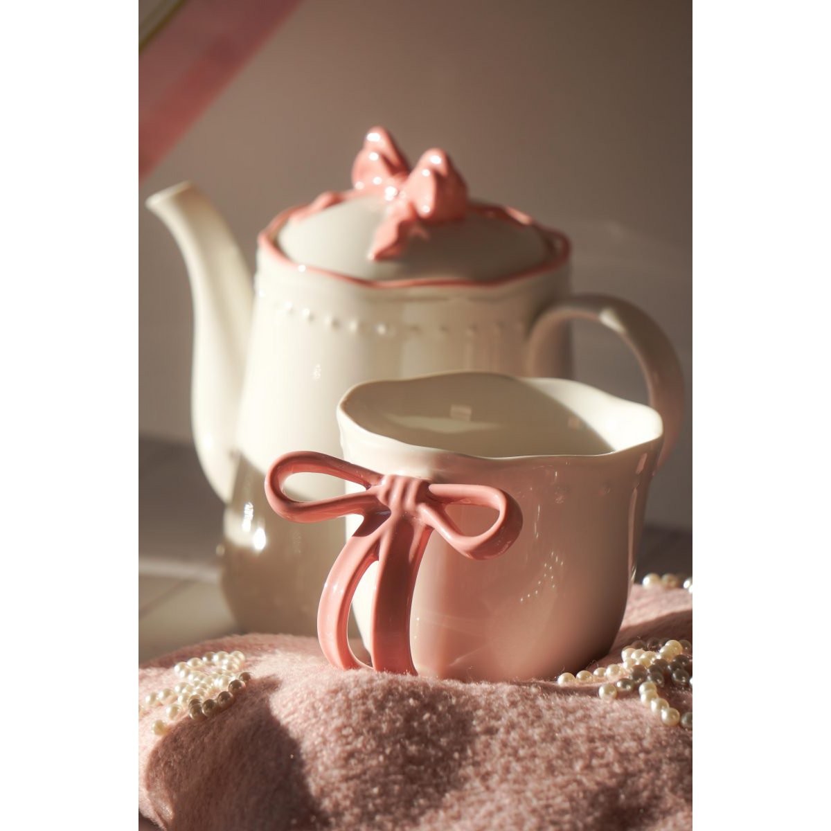 Tasse Ribbon Grace rosa 350 ml Isabelle Rose