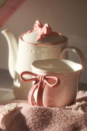 Tasse Ribbon Grace rosa 350 ml Isabelle Rose