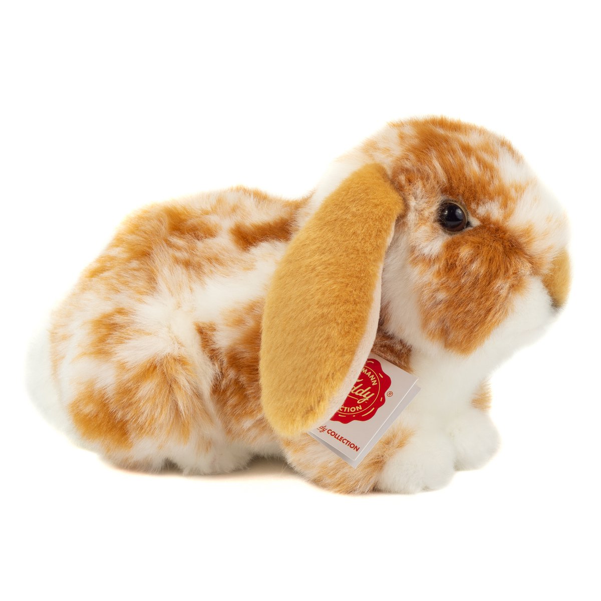 Ram rabbit light brown and white spotted 23 cm - plush toy - stuffed animal