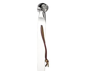 Shoehorn dog L 51 cm, nickel-plated, highly polished