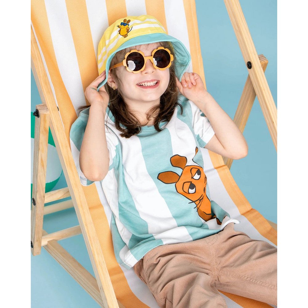 KOAA-The Mouse "Look" Stripes-T-shirt hvid/grøn