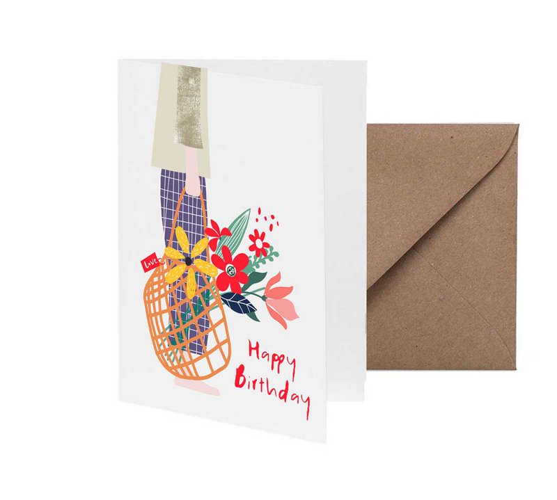 Greeting card happy birthday