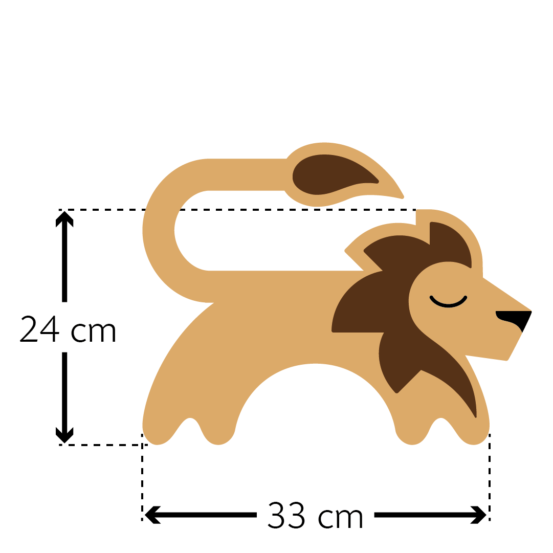 Bio-Körnerkissen für die Mikrowelle, aus 100% Naturmaterialien, Wärmekissen für den Nacken, Löwe