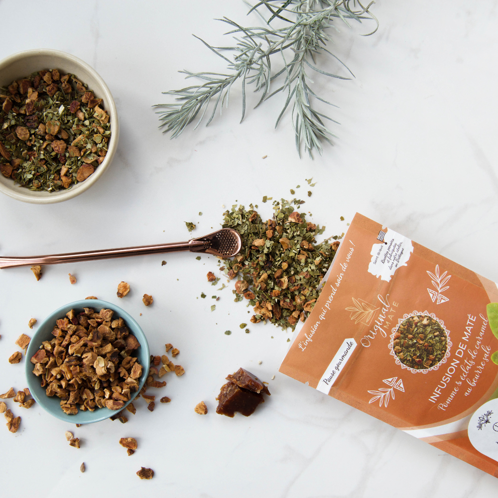 Organiczne solone masło jabłkowe i karmelowe - gotowe do sprzedaży lub luzem