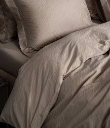 Set biancheria da letto in raso Sand Almond