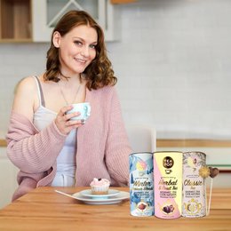 Tea-Pop gavesæt: Klassisk, urte- og frugt-, vintervarmekollektioner