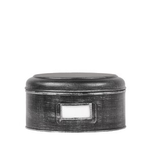 Hazer Storage Box - Antique Black - Metal - XL 25 x 13 x 25 cm