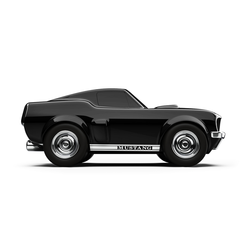 Piccola auto da corsa Ford Mustang Black